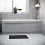 NES Home Nes Home Matte Grey PVC 1800mm 2 Sliding Doors Bath Front Panel 3