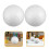 2Pcs White Foam Balls for Crafts 7 Inch Smooth Polystyrene DIY Globes 6