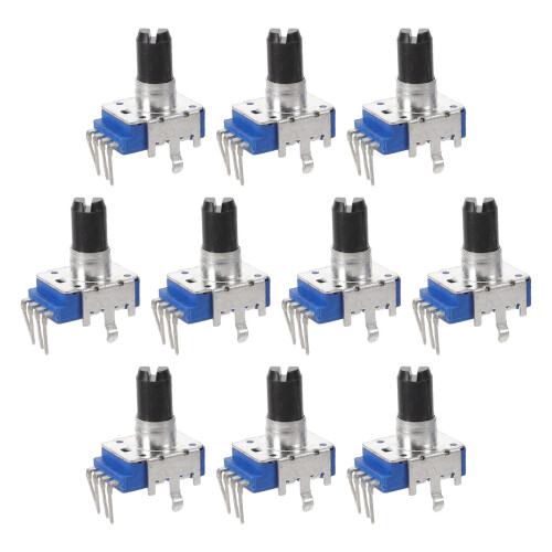 10Pièces Potentiomètres Doubles Vertical Pour Audio Piano