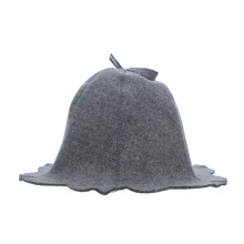 Bonnet Naturel Laine Feutrée Antichaleur Pour Sauna