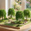 5Pcs Small Plastic Miniature Willow Trees for Model Railway Scenery 8