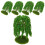 5Pcs Small Plastic Miniature Willow Trees for Model Railway Scenery 10