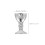 120Pcs Silver Miniature Plastic Offering Cups for Carnival and Wedding 2