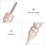 Ergonomic Silver Edge Polisher Bits Iron Burnishing Tool 4