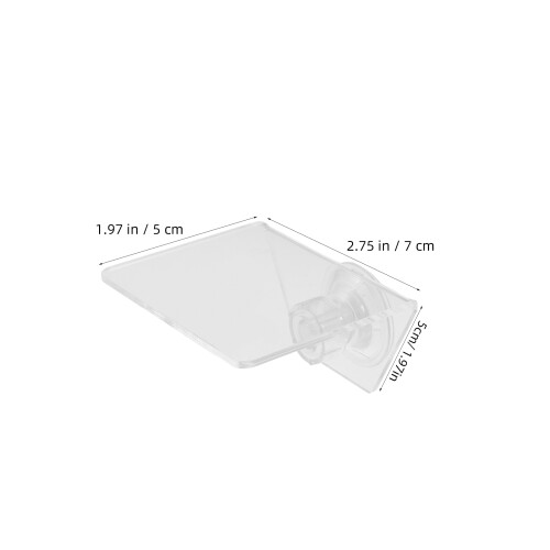 2Pcs Clear Acrylic Aquarium Ledge Shelves Suction Cup Plant Holders 1