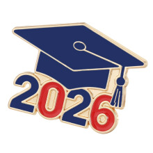 Stilvolle Emaille-Brosche zum Gedenken an das Jahr 2026,-1