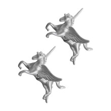 Elegante Pferdekunst-Ohrringe, Legierungsnieten,-Silber