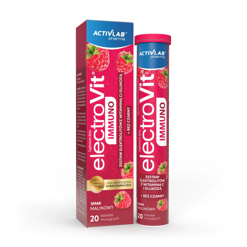 Electrovit IMMUNO 20 tabletek malina ELEKTROLITY