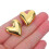 30Pcs Mini Heart Pushpins Gold Plastic Decorative Map Thumbtacks 7