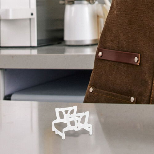 3Pcs Foldable Plastic Coffee Filter Stand White for Home & Travel 2