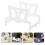 3Pcs Foldable Plastic Coffee Filter Stand White for Home & Travel 11