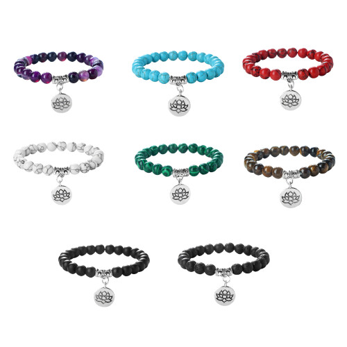 Stilvolles, verstellbares, elastisches Buddha-Perlenarmband-4 1