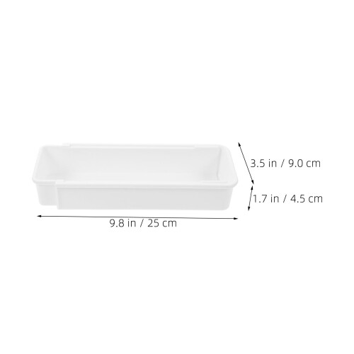 4St Wit PP Keuken Lade Organizer Set, Verstelbare Besteklade 1
