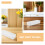 4St Wit PP Keuken Lade Organizer Set, Verstelbare Besteklade 4