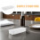 4St Wit PP Keuken Lade Organizer Set, Verstelbare Besteklade 5