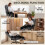 Homcom HOMCOM Home Office Chair Reclining Function High Back, Grey 9