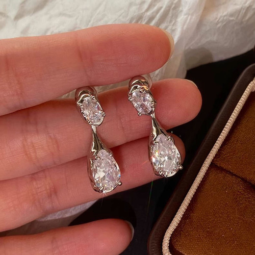 Women's Crystal Drop Earrings Dangle Design 1