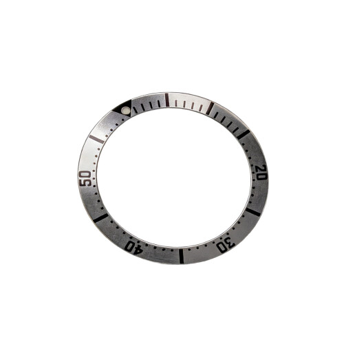 High Durability Aluminum Ceramic Dive Watch Bezel with-Silver