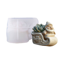 Multifunctionele Kerstman Planter Siliconen Mal Cement Ambacht