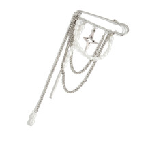 Multifunctionele pinbrochedecoratie met kwastjes en-A