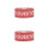 2Rolls Pink Plastic Decorative Tape with Strong Adhesive for DIY 6