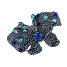Hoge kwaliteit gelegeerde vlinderbroche versierd met-Blauw