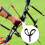 2Pièces Main Cuir Noir Protection Recurve Arc 3