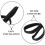 2Pièces Main Cuir Noir Protection Recurve Arc 4