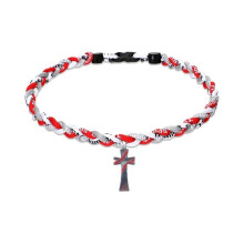 Baseball Cord Crosses Necklace For Active Individuals Low-S1