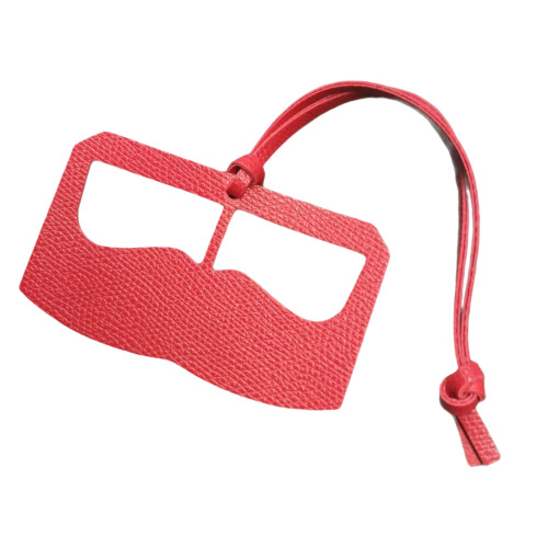 Multipurpose Geometric Keychain Accessory for Bag and-Red
