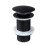 Universal black click-clack metal sink drain plug - without overflow 1