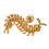 Unique Personality Centipede Shape Earrings-imitation gold 1