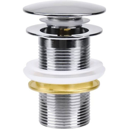 Standard Basin Waste Plug - G 1 1/4 - Nickel - Copper - Click-Clack