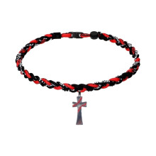 Travel Friendly Rope Crosses Necklace Sporty Accessory For-SS5