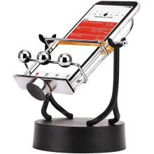 Contapassi per cellulare - Phone Swing - 7000 passi/ora - Acciaio e plastica - Compatibile con iOS e Android