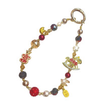 Chinese Cultural Ingot Charm Ornament Lightweight Portable-Red