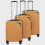 3-Piece Luggage Set, Orange - Cabin, Medium, Large 2