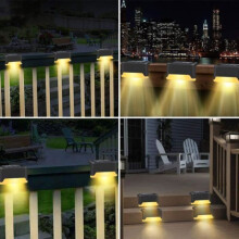 YULINLAND LED-Solar-Terrassenleuchte – ABS – IP65 – 16 Leuchtmittel – Für den Außenbereich