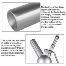 Professional Whipped Cream Siphon - 0.5L - 3 Stainless Steel Nozzles - Aluminum Compatible