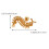 Unique Personality Centipede Shape Earrings-imitation gold 4