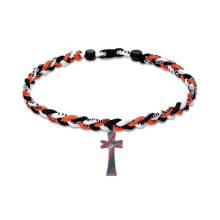 Travel Friendly Rope Crosses Necklace Sporty Accessory For-SS7