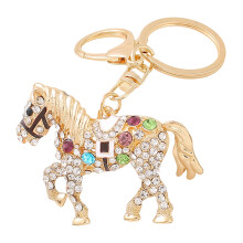 Elegant Retro Horse Keychain Bag Hanging Ornament Chinese-Multi
