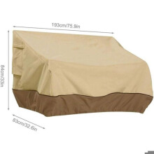 Waterdichte 210D tuinmeubelhoes – UV-bestendig – Bescherming voor buitenbank – Afmetingen 147/193/224 x 83 x 84 cm