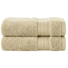 Luxury Flannel Face Cloths 2 Packs 800GSM 100% Egyptian Cotton Super Soft Hotel Quality Washcloths High Absorbent Quick Dry Face Towels (Cream)