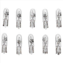 10 Stück T5 17 86206286 Halogen-Keillampe für Autoarmaturenbrett, 1,2 W, 12 V Stromversorgung