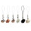 Stylish Flocking Pig Design Keychain Various Color Options-gray 2