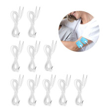 10 fili per elettrodi DC2.5mm da 1,2 m: 2 in 1 per TENS e apparecchi per fisioterapia