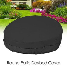 Protective cover for round garden sofa bed 22883 cm – Waterproof 420D Oxford black
