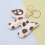 Porte-clés en PU imprimé Dalmation à la mode,-Porte-clés 6