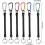 Pêche Cordons,6Pièces Sécurité Elastique Corde,Multicolor Cordes De Pêche Bateau,Sécurisé Rétractable Spiralé Tether avec 2
